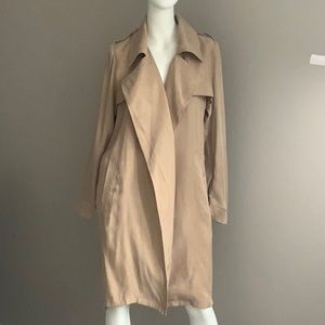 New with Tags €260 LINE Trench Coat Size M Tan Color Unlined